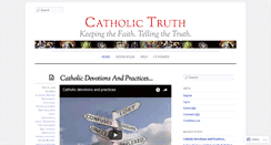 Desktop Screenshot of catholictruthblog.com