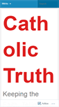 Mobile Screenshot of catholictruthblog.com