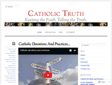Tablet Screenshot of catholictruthblog.com